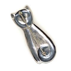 James Avery Retired Cat Sterling Silver Brooch